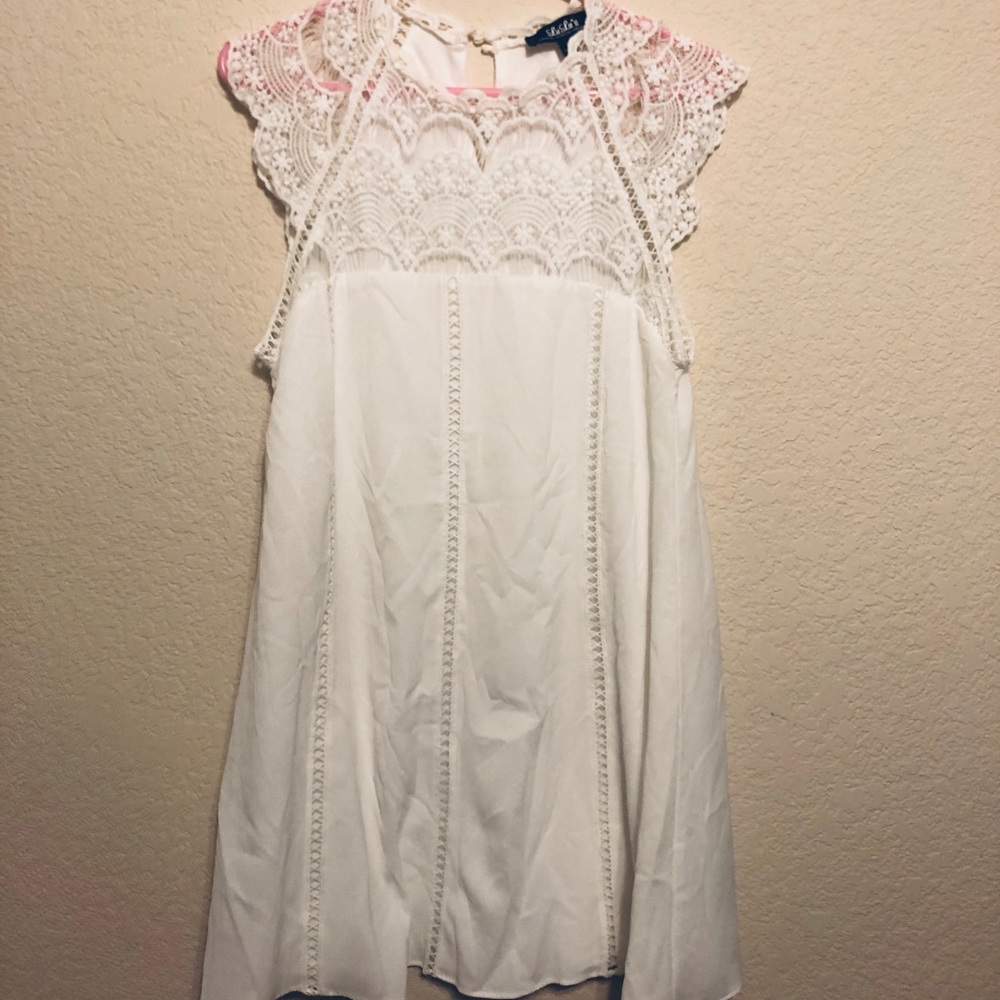 White lulus babydoll dress